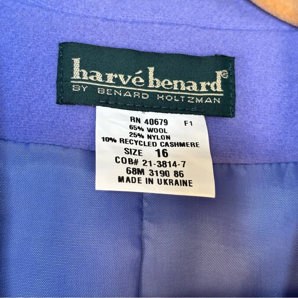 Harv’e benard- Lavender Single-Breasted Wool-Blend Blazer. Suze 16 - Picture 10 of 12